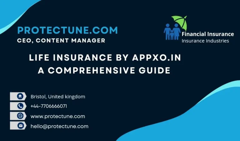 A graphic featuring the text "A Comprehensive Guide: Life Insurance by Appxo.in" with an image of a person holding a life insurance policy.
