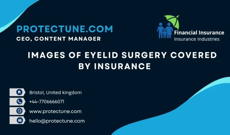 Image shows a person undergoing eyelid surgery, with medical professionals performing the procedure. The surgery is being covered by insurance.