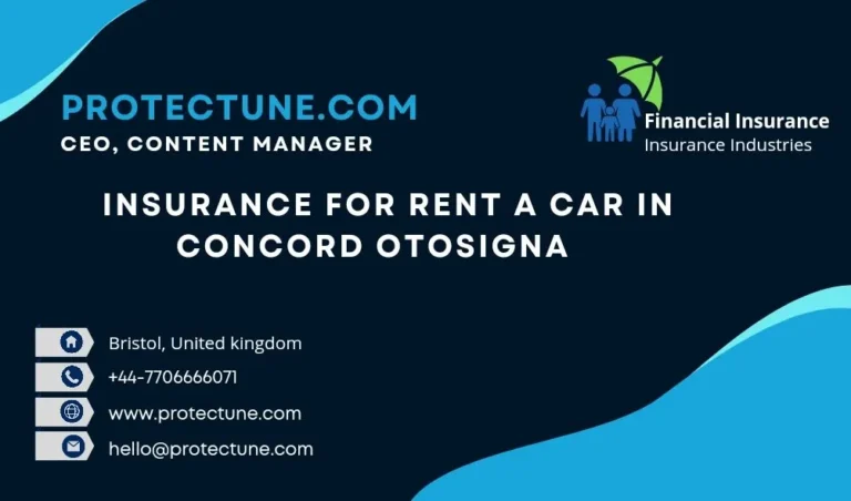 Insurance for rent car in Concord, Otosigna - protecting your rental vehicle with comprehensive coverage.