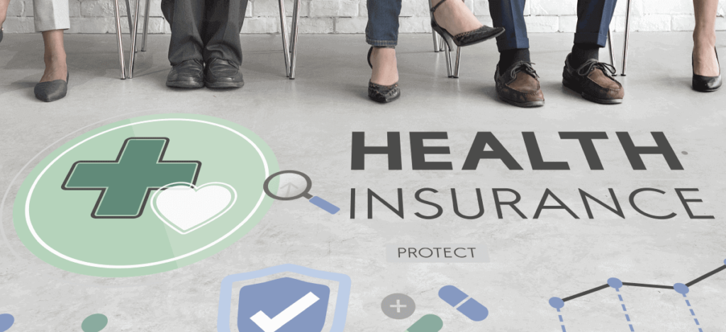 An infographic showcasing the benefits of employee health insurance, adorned with Covemarkets branding elements.