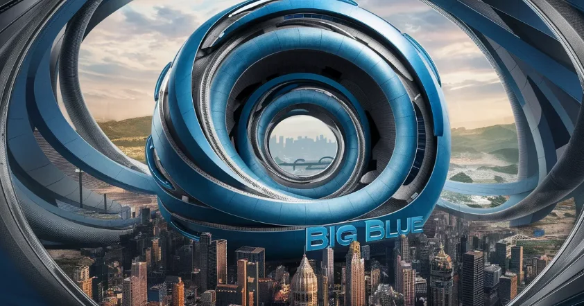 Big Blue Tech Company logo representing innovation and technology