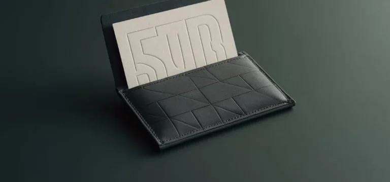 Square Business Card Holder