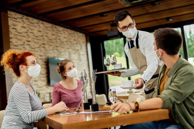 Cafeteria Customer Streamline Food Counter